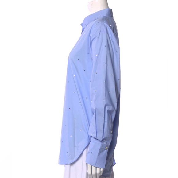 Frame rhinestone button down - Picture 2 of 6